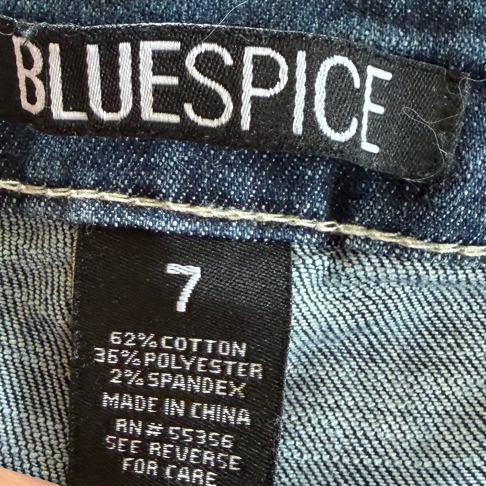 Y2K Wide Leg Teen Jeans Medium Wash Lagenlook Denim Size 7 - Picture 5 of 6